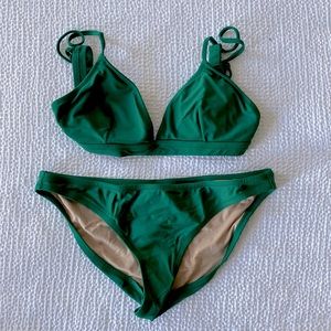 J.Crew factory green bikini
